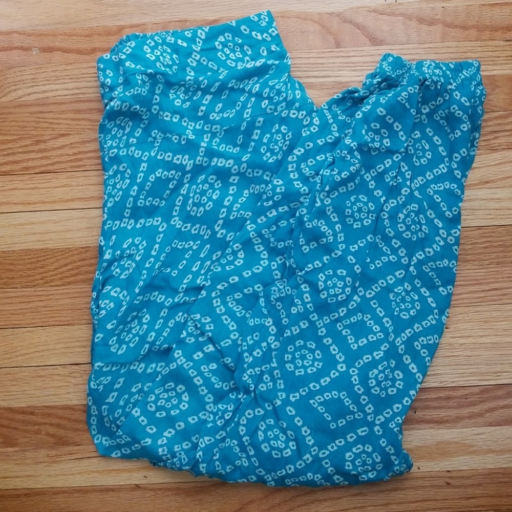 *Final Sale* Teal tribal print jogger